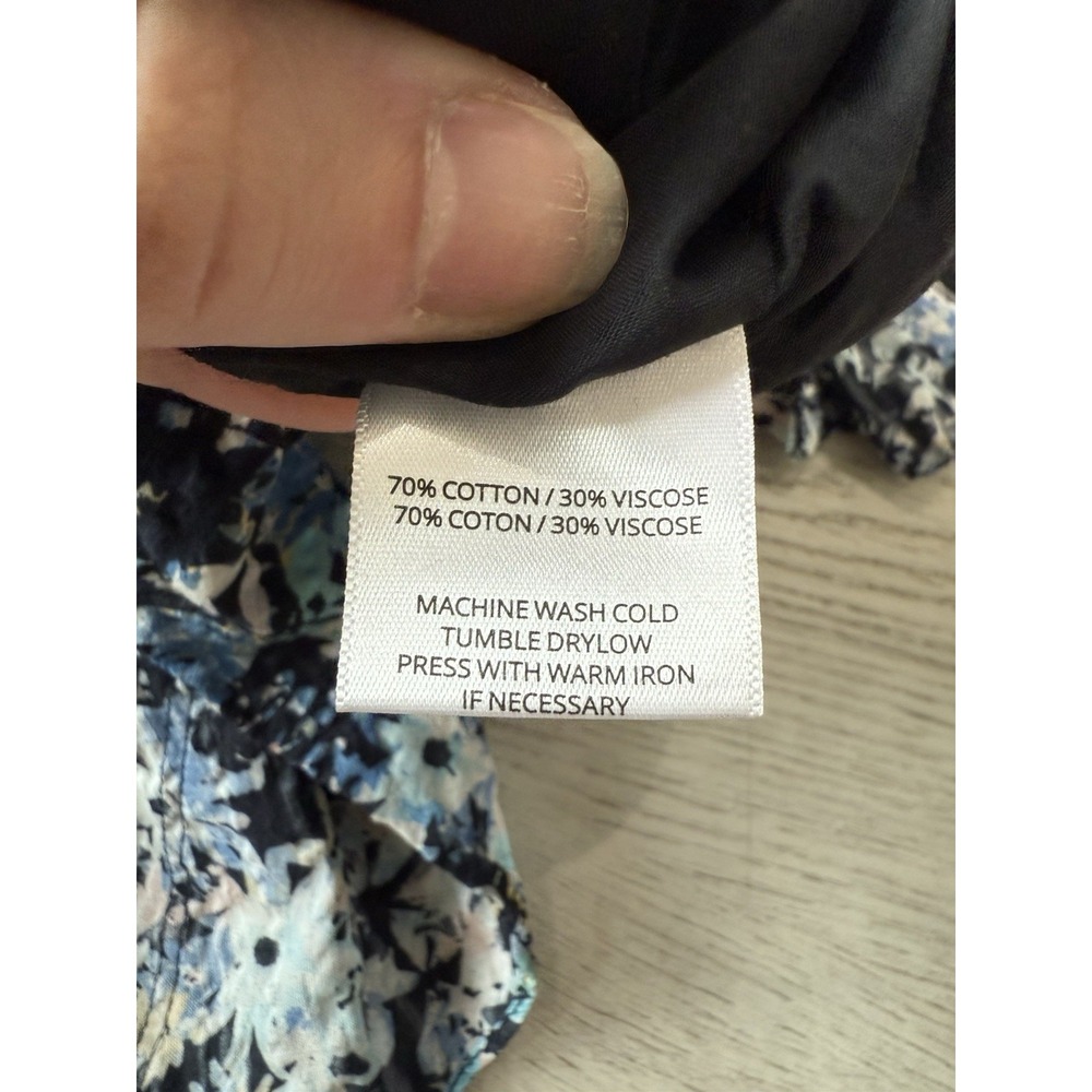 Ramy Brook Jessie Bloom Printed Dress Mini Colorful | Navy Multi | Women Size XS - Picture 5 of 10